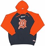 MLB Detroit Tigersメンズビッグロゴプルオーバーフード M