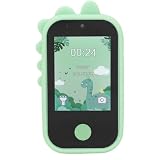 キッズフォンデジタルカメラ、MP3音楽プレーヤーセルフィーカメラ付きキッズスマートフォン、1080P 48MPカメラ2.8インチIPSタッチスクリーン子供用電話おもちゃ、タイプC充電 (緑)
