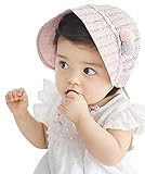 (ラボーグ)La Vogue ベビー ボンネット 帽子 ハット 中空 キッズ サンバイザー 子供 キャップ 赤ちゃん 女の子 男の子 UVカット 日焼け止め つば広 ピンク