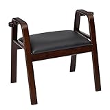 ■スツール 木製 スタッキング 同色2個セット 幅55×奥行47.5×高さ52cm/128030(DBR-BK)