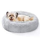 猫 ベッド 犬 ベッド クッション グッズ 小型犬用 ペット用品 (60x60x20センチメートル, ライトグレー)