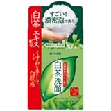 ロート製薬 白茶爽 白茶洗顔石鹸 高純度茶カテキン配合 濃密泡立てネット付 85g