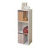 山善(YAMAZEN) A4収納カラーボックス3段 ホワイト KGAB-3(WH)