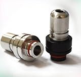 電子タバコ　ドリップチップ専門店　SAILING　Driptip VAPE 用 分解できるドリップチップセット 2個組合せ　ステンレス 510 (ブラックss)