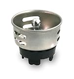 EverflowクロムメッキステンレススチールジュニアDuo Strainer挿入交換用75511、2インチ用に2 – 1 / 2インチシンク洗面台開口部とバー、クイックと簡単インストール、メタリック