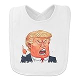 怒っているドナルドトランプの顔ベイビービブ - ホワイト