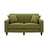 ソファー 幅145cm【LeJOY スタンダードタイプ】 モスグリーン 脚：円錐/ダークブラウン 【リジョイ】：20色から選べる！カバーリングソファ 生活用品 インテリア 雑貨 インテリア 家具 ソファ 二人掛けソファ 布地 ファブリック 