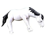 ガーデンオーナメント・置物 盆栽　 風景装飾品　庭の装飾　馬　ホワイト