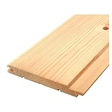 北欧レッドパイン 無垢羽目板 パネリング 本実目透かしV溝 無塗装 12x88x2000mm 10枚入 壁材 天井 腰壁