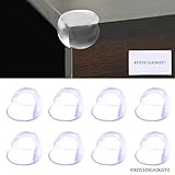 Set of 8 Table Corner Protectors - Round Design - Flexible Transparent Material - Protects Your Baby