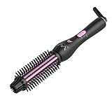 VAV ヘアアイロン ロールブラシ カールコテ ブラシアイロン安全便利 海外対応 温度調節可能