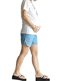 greenleafbaby(グリーンリーフベイビー) マタニティショートパンツ デニム サイズ調整 産前産後(Ｍ, ライトブルー)