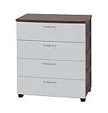 アイリスオーヤマ チェスト  ホワイト/ブラウン DEC-724