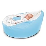 Rucomfy Luxury Cuddle Soft Gaga Baby Bean Bag (Baby Blue) by RUComfy