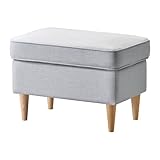 【IKEA/イケア】STRANDMON フットスツール, ノールドヴァッラ ライトグレー