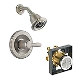 Delta Delta KSDLA-T14238H2O-SS Lahara Shower Kit Pressure-Balance Single-Function Cartridge, Brillia