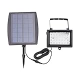 Lixada 28個高輝度LED ソーラー投光器 LEDライト 電源不要 太陽光発電 ガーデンライト