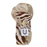 Max Daniel Baby Plush Print Security Blanket - Tan Zebra by Max Daniel Designs