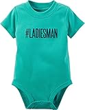 カーターズ Carter's ボディスーツ 半袖 綿100% Ladies Man Bodysuit 3M (55-61cm)