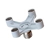 Dovewill 　　　100V-240V　E27口金　変換アダプター　スプリッター　ライトソケット　4分岐ソケット