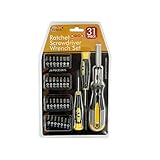 sterling OC583 Ratchet Screwdriver Wrench Set, Black/Grey/Yellow/Silver/Metallic, 31-Piece [並行輸入品]