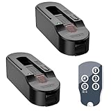 Pispoer ダクトレール アダプタースイッチ リモコン付き レールライト用リモコンスイッチ ダクトレール用 黒 2個入り