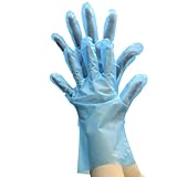 [オザックス] ストレッチポリ手袋X エンボス ブルー S 100枚入り 業務用(40箱入りケース販売)