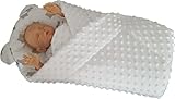 BlueberryShop MINKY with Pillow Very WARM and Cute Swaddle Wrap Blanket Sleeping Bag baby shower GIF