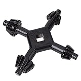 Tenlacum ４ビット　汎用　フィットドリル"　電動ドリル用　パワーツール　ドリル"チャックキー　黒