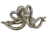 Urban Trends 73189-UT Resin Octopus, Brushed Silver