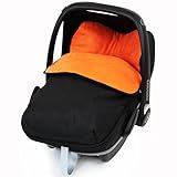 iSafe Buddy Jet Carseat Footmuff - Black/Orange (Orange) by iSafe