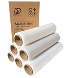 《まとめ買い６巻セット》ストレッチフィルム１５ミクロン 幅５００ｍｍ×３００ｍ巻き