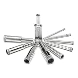 Sndy 11pcs 3-14mm ダイヤモンドドリルビットセット穴鋸カッターガラス磁器大理石ドリルビット