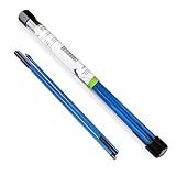 Asyxstar ゴルフアライメントスティック - ゴルフスティック アライメントエイド 48インチ ゴルフアライメントロッド 2個パック アライメントスティック ゴルフトレーニング 狙う パッティング スイングトレーナー ゴルフトレーニングスティック クリアチューブケース付き