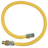 BrassCraft CSSC45R-36 P Safety PLUS Gas Appliance 5/8" OD Connector with 1/2" MIP EFV x 1/2" FIP x 3