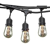 Sokani Patio Outdoor String Lights Weatherproof Commercial Grade Great for Party Home Bistro Porch C