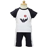 [アルマーニベビー] ARMANI BABY 半袖セットアップ (Tシャツ・ハーフパンツ) PXD473LWHT 12Mサイズ