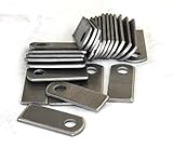 溶接onスチールフラットタブブラケット1 " x 2 3 / 8 " x 1 / 8 "ロット25のブラケット