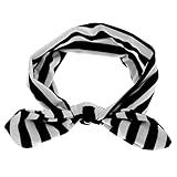 ノーブランド品　４色選択可　赤ちゃん/女の子/子供　かわいい　ウサギの結び目　ヘッドバンド/ヘアバンド/バニーターバン　 - ブラック