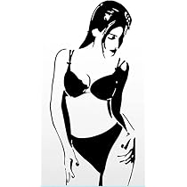【6451】海外　カッティングシール　女の子　黒ピンク系 ピンク系の装飾・フィルム カッティングシートWEB SHOP