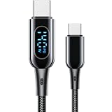 MINSLIS DC03 USB Type C ケーブル【140W/5A】PD対応 Type-C to Type-C 急速充電 出力スクリーン表示 ナイロン編み タイプc 充電コード iPhone 17/16 Pro/16 Plus/16 Pro Max, MacBook Air/Pro 13'', iPad Mini 6/Pro/Air, Switch等USB-C機種対応 (1m)