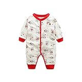 (ビメイゴー) Bmeigo ロンパース ベビー カバーオール ベビースーツ ボディスーツ パジャマ 春秋冬 防寒着 子供服 キッズ 女の子 男の子 満月 出産祝い -10G12