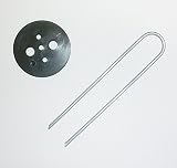 黒丸付Ｕ型ピン１５ｃｍ　２００本セット
