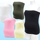 7102 マタニティ チューブ トップ パットつきだから一枚でもOK <br/> 【ローズマダム rosemadame マタニティー】 M-L Eイエロー