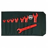 Wiha 20192 8-Piece Set Insulated Inch Open End Insulated Spanners by Wiha