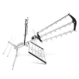 outdoor amplified hd tv antenna digital uhf vhf fm radio 174-230