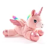 かわいいユニコーンのぬいぐるみを縫う、12インチ/30cm、女の子向けのかわいいぬいぐるみ、ユニコーンのぬいぐるみの誕生日プレゼント、赤ちゃん、幼児、女の子、子供、装飾用の柔らかいぬいぐるみセット。