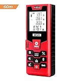 BEVA レーザー距離計 最大測定距離40/60/100ｍ 軽量型距離測定器 距離測定 LCDデジタル表示 距離/面積/容積/ピタゴラス間接測定 (60m)