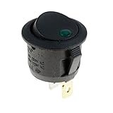 ボート12V ON / OFFラウンドロッカースイッチ+防水スプラッシュカバー車のダッシュボード