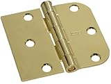 Stanleyハードウェアcd741 3 " x 3 " Squareコーナー住宅用ヒンジin Bright真鍮
